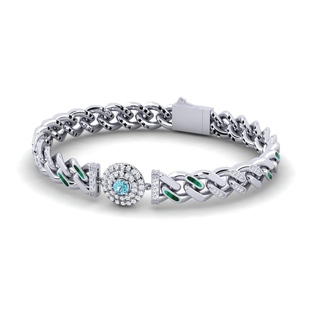 Blue Zircon Women's Bracelet Enandisas