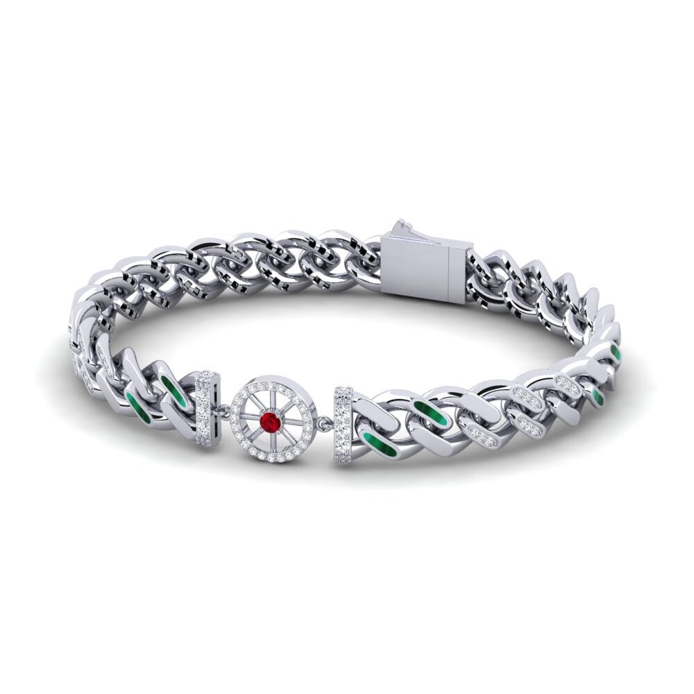 Zircone Rouge Bracelet pour femme Furned