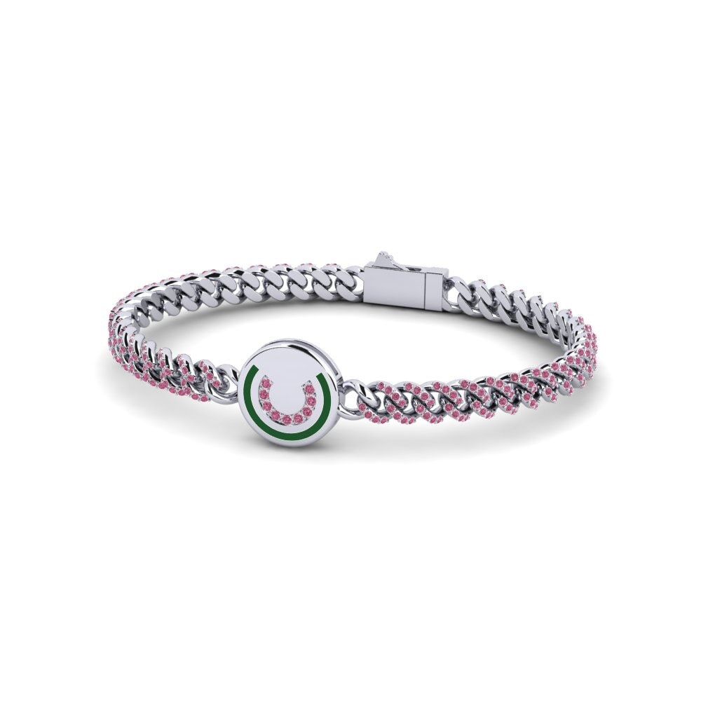 Rhodolite Garnet Women's Bracelet Glaphany