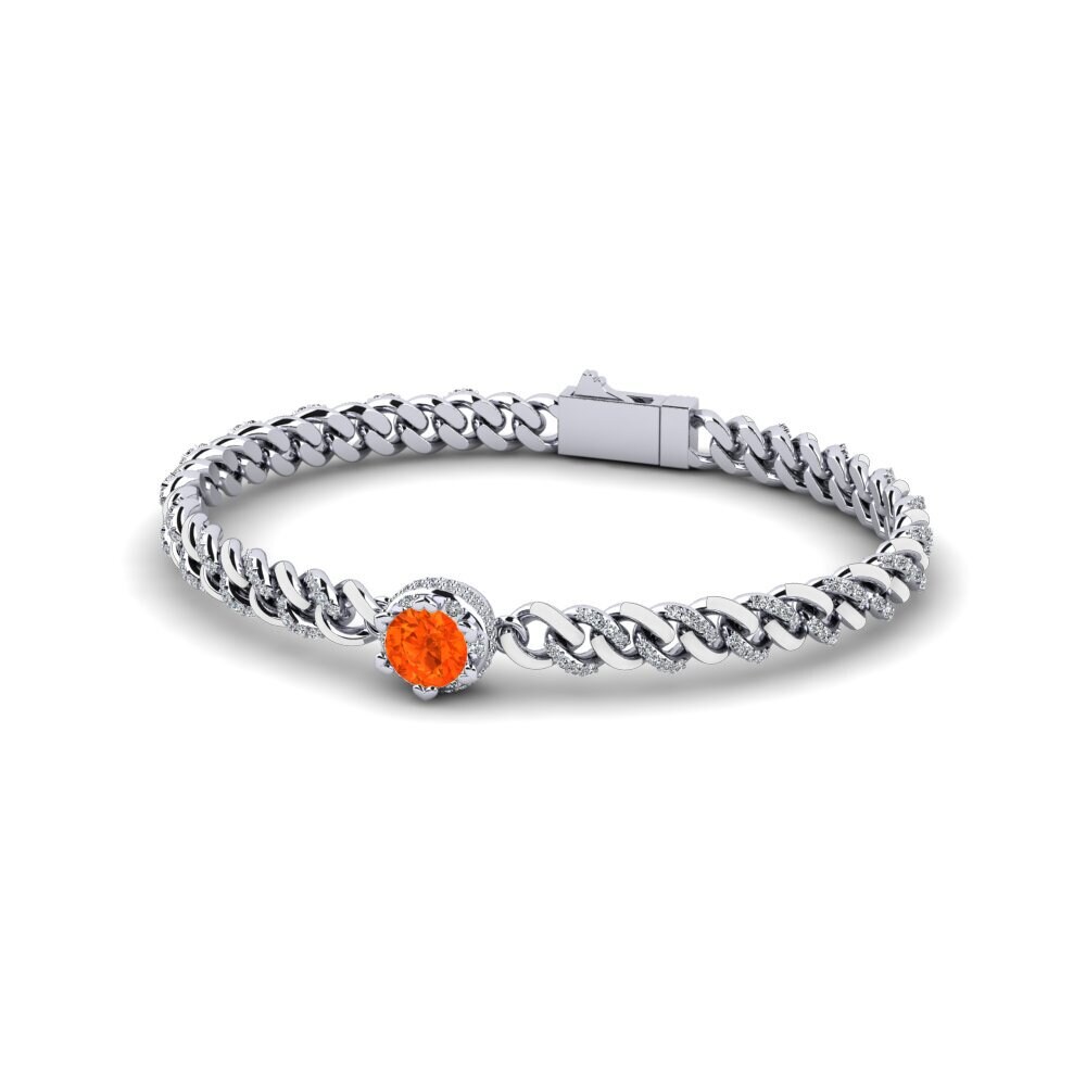 Fire Opal Women's Bracelet Guwertam