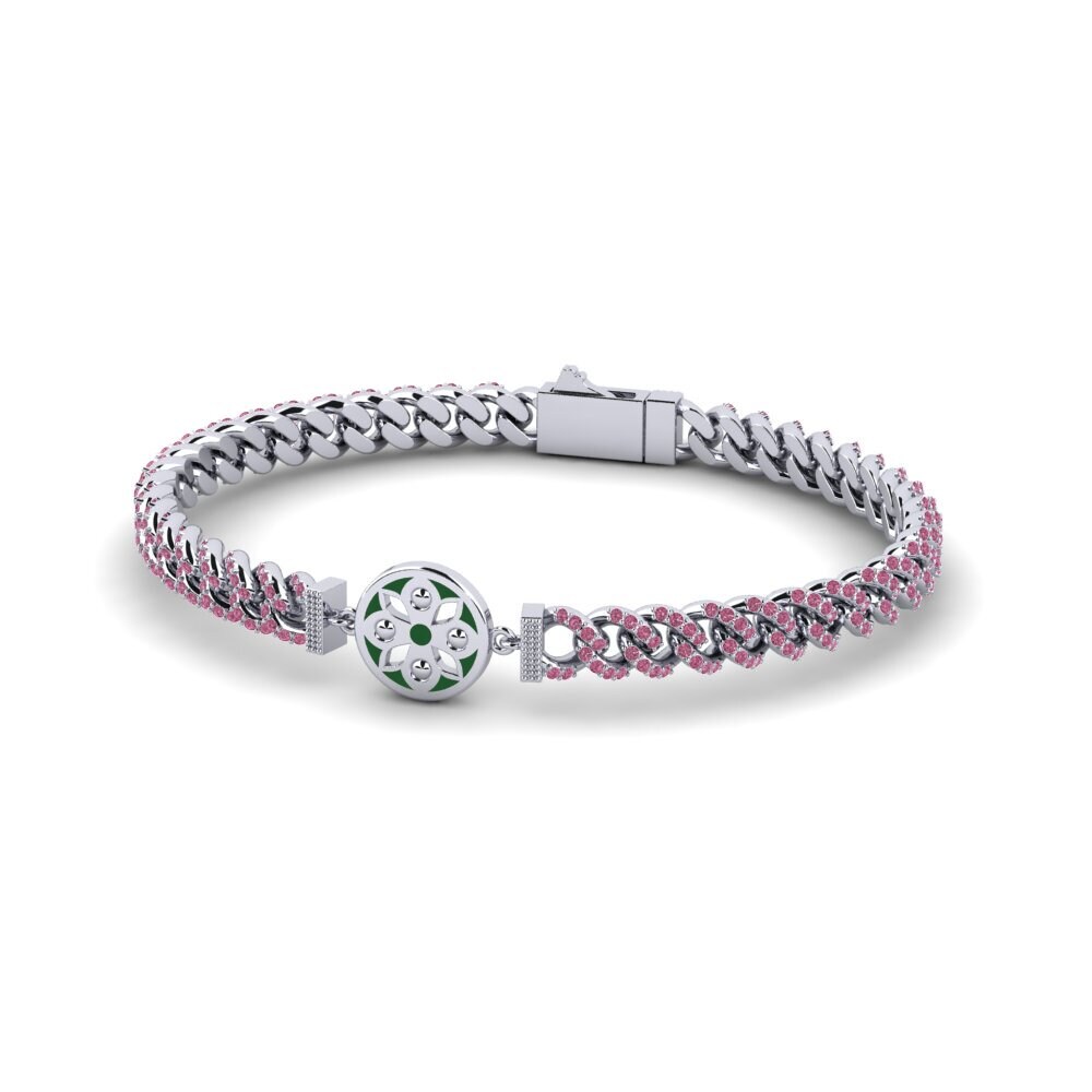 Rhodolite Garnet Women's Bracelet Hapted
