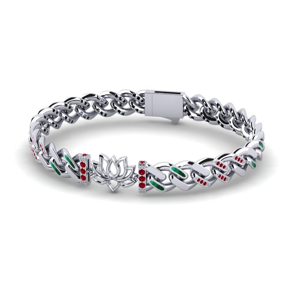 Zircone Rouge Bracelet pour femme Hatless