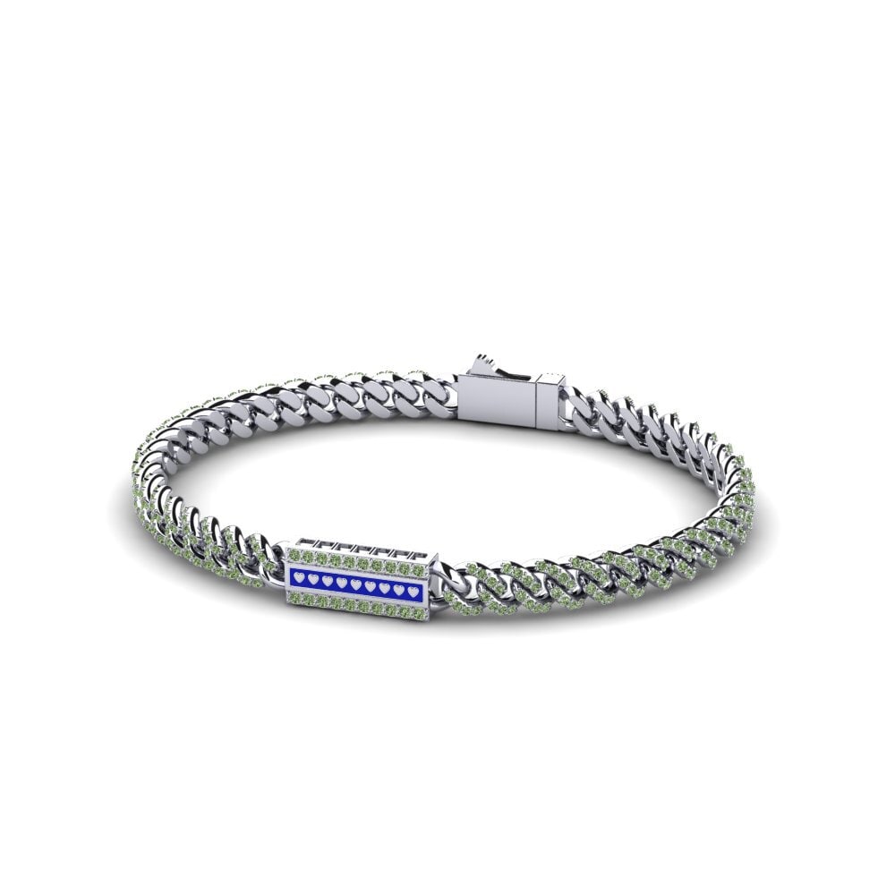 Diamante Verde Pulsera de Mujer Pantaj