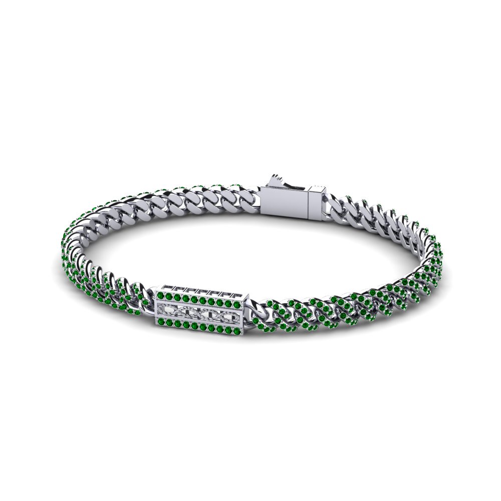 Green Zirconia Women's Bracelet Partinera