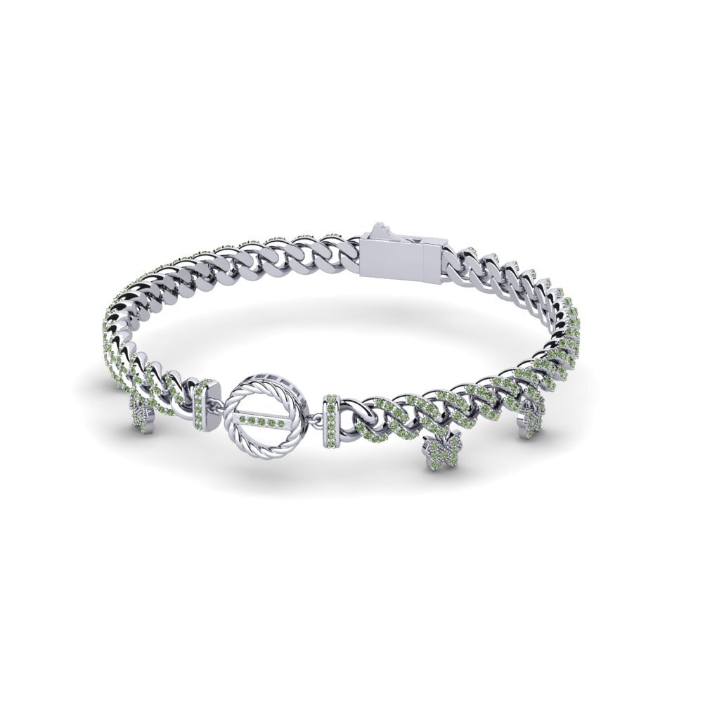 Diamante Verde Pulsera de Mujer Pesintus