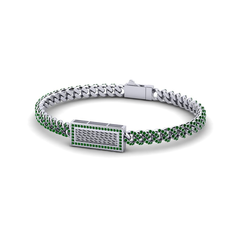 Green Zirconia Women's Bracelet Rannveig