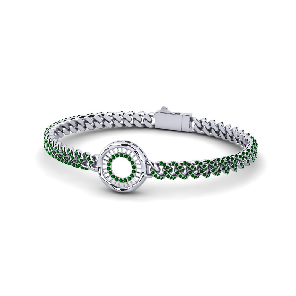 Green Zirconia Women's Bracelet Ravintor