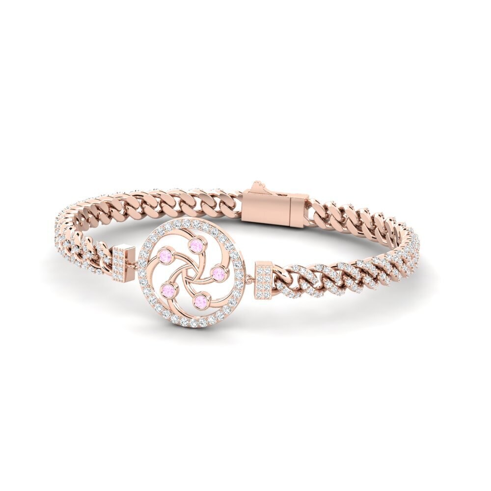 Order 0.15 Carat Round cut 14K Rose Gold Pink Sapphire  display picture 2