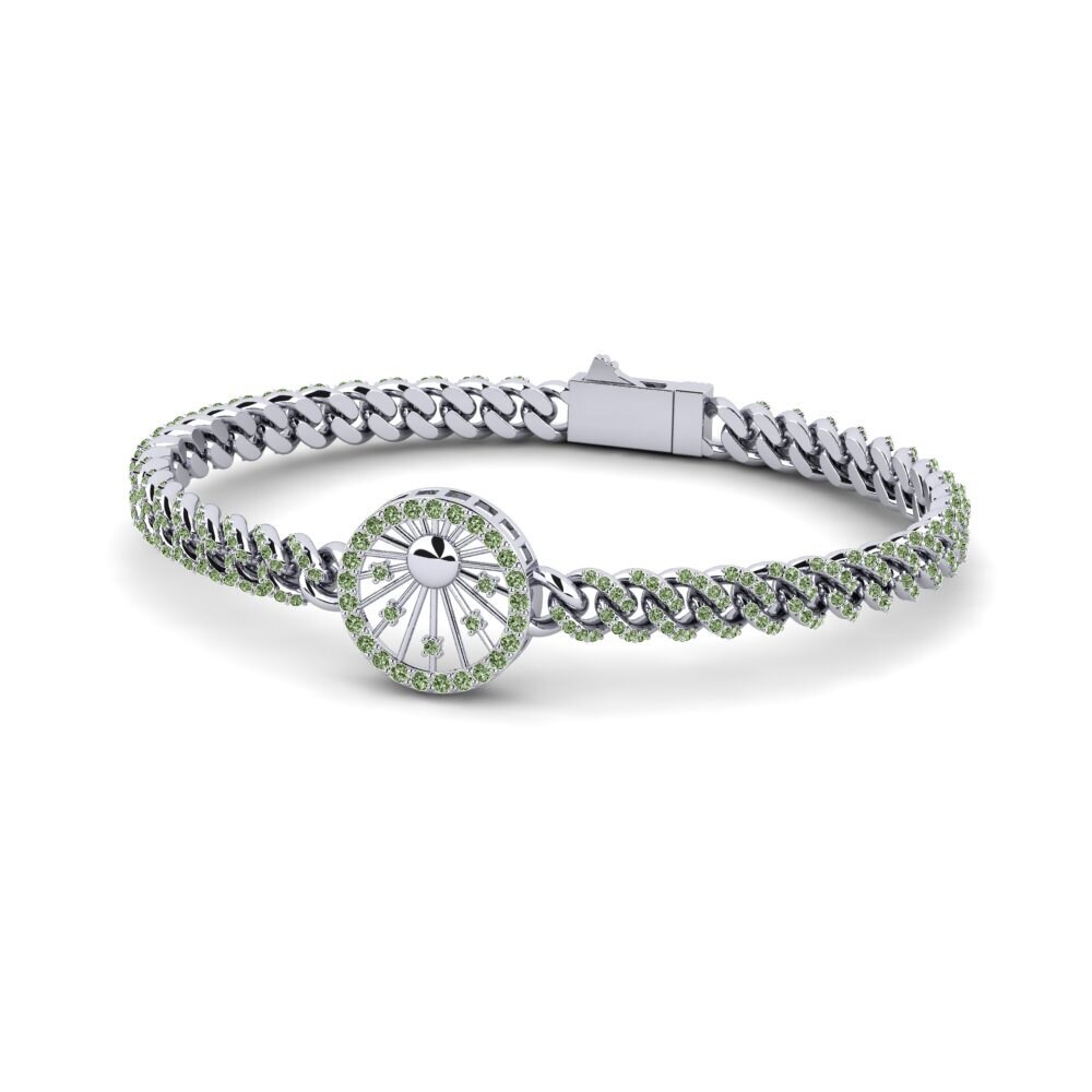 Diamante Verde Pulsera de Mujer Sanhuj