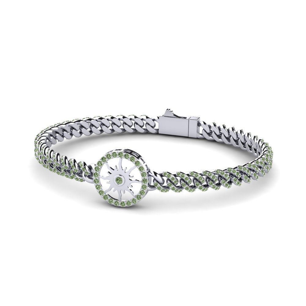 Diamante Verde Pulsera de Mujer Santinoj