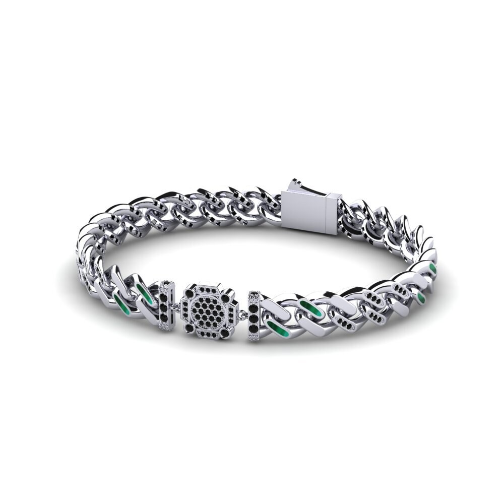 Black Sapphire Women's Bracelet Threat
