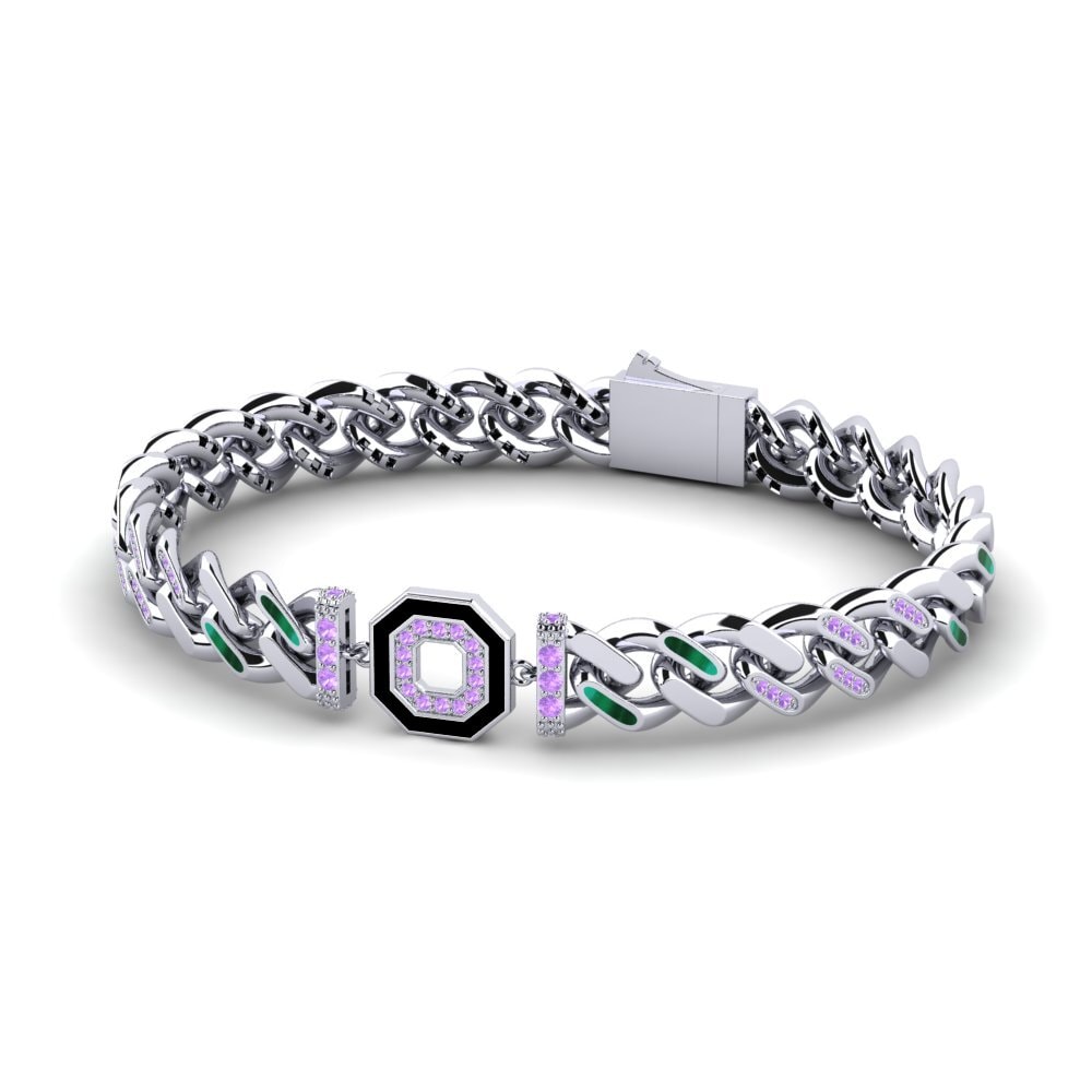 Round Amethyst Women's Bracelet Tranizate