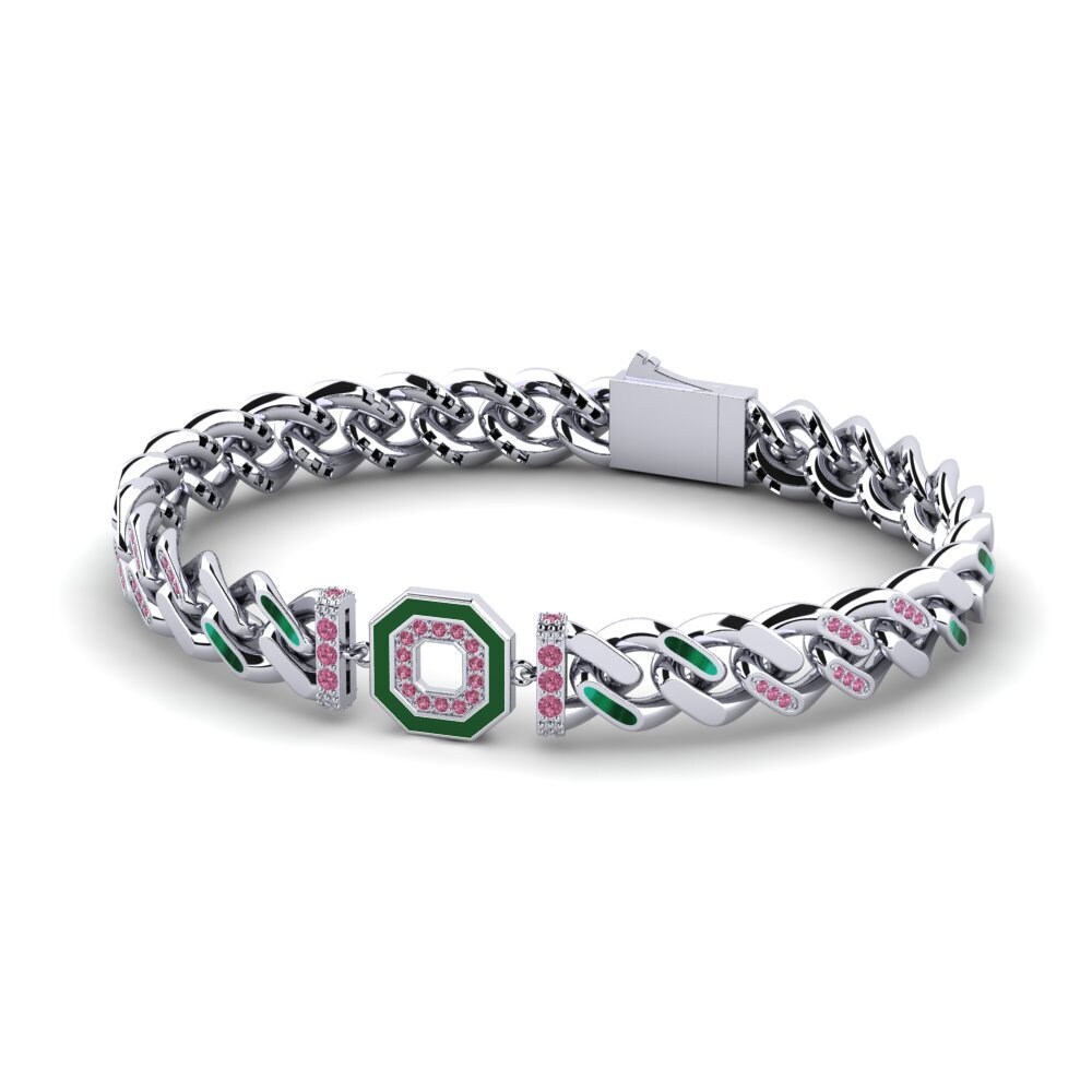 Rhodolite Garnet Women's Bracelet Tranizate