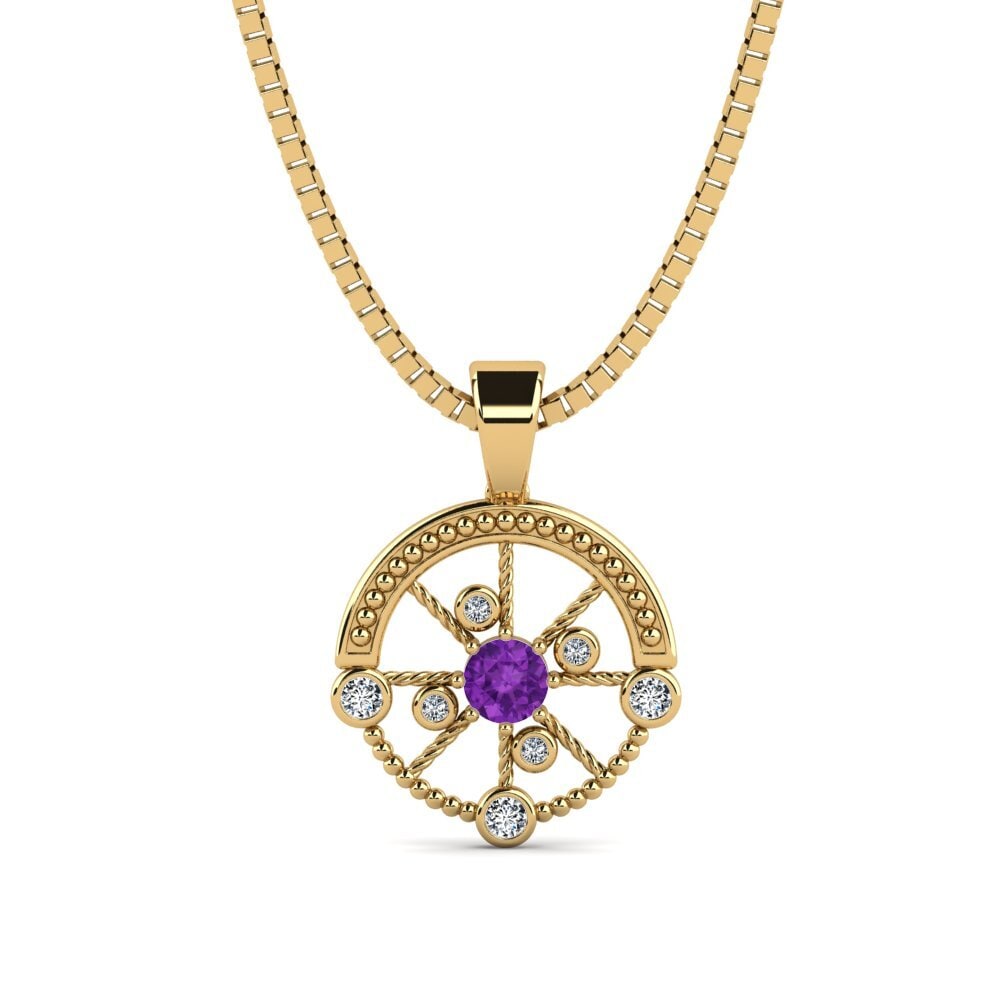 Amethyst Men's Pendant Oiliest