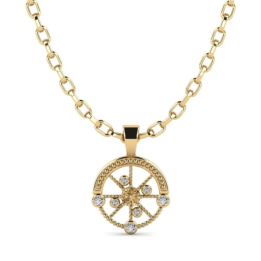 Brown Diamond Men's Pendant Oiliest