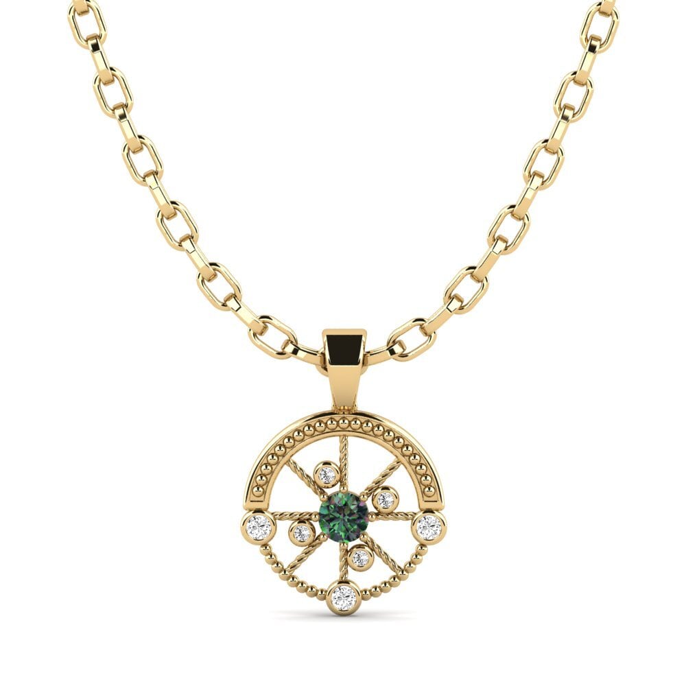 Round Mystic Topaz Men's Pendant Oiliest