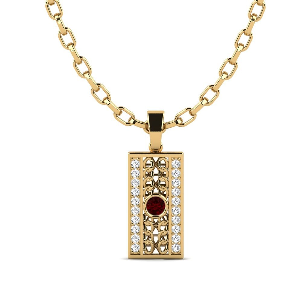 Garnet Men's Pendant Shayne