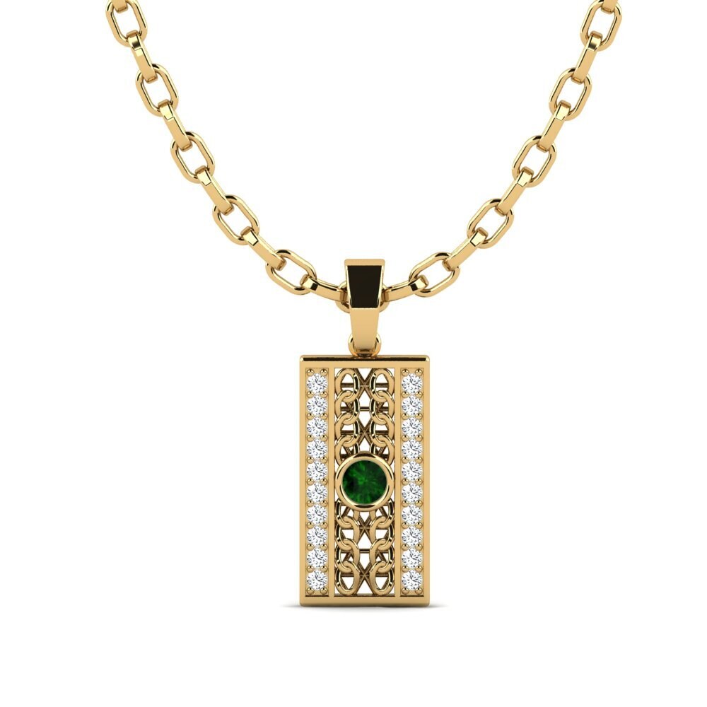 Green Tourmaline Men's Pendant Shayne