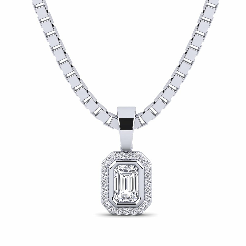 Lab diamond pendant mens discount