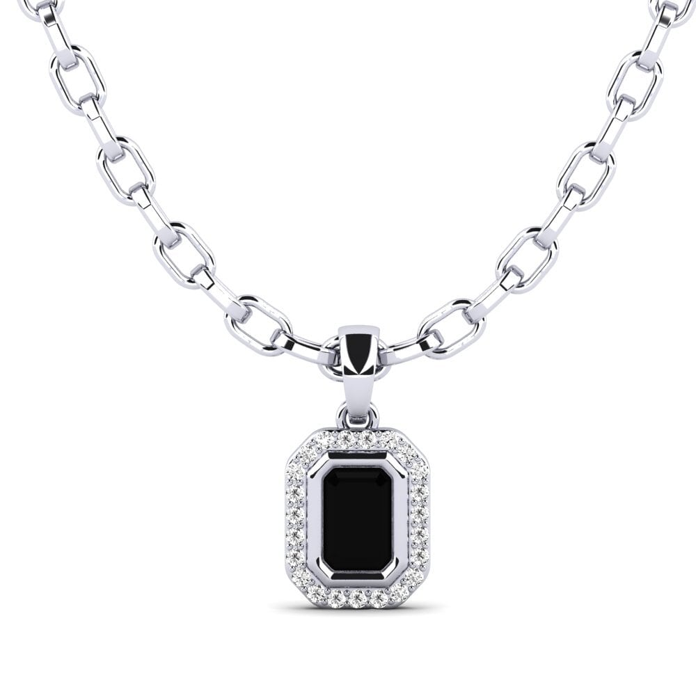 Emerald Cut Black Onyx Men's Pendant Torm