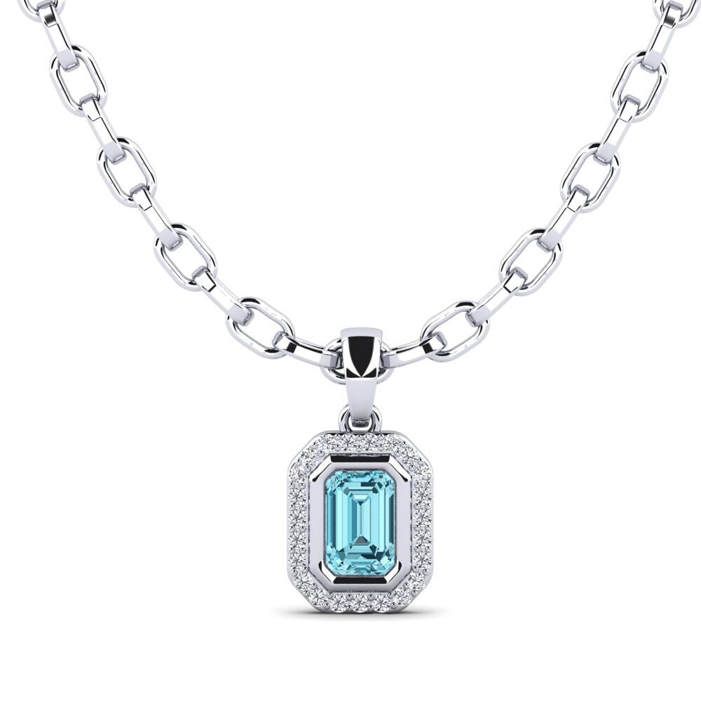 Blue Zircon Men's Pendant Torm