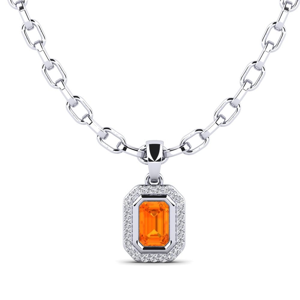 Orange Sapphire Men's Pendant Torm