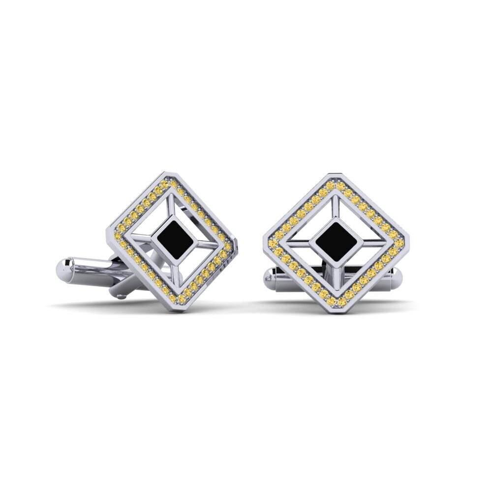 Gul Diamant Manchetknap Casevide