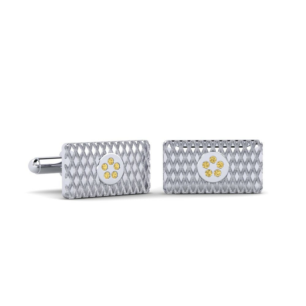 Yellow Diamond Cufflink Hoist