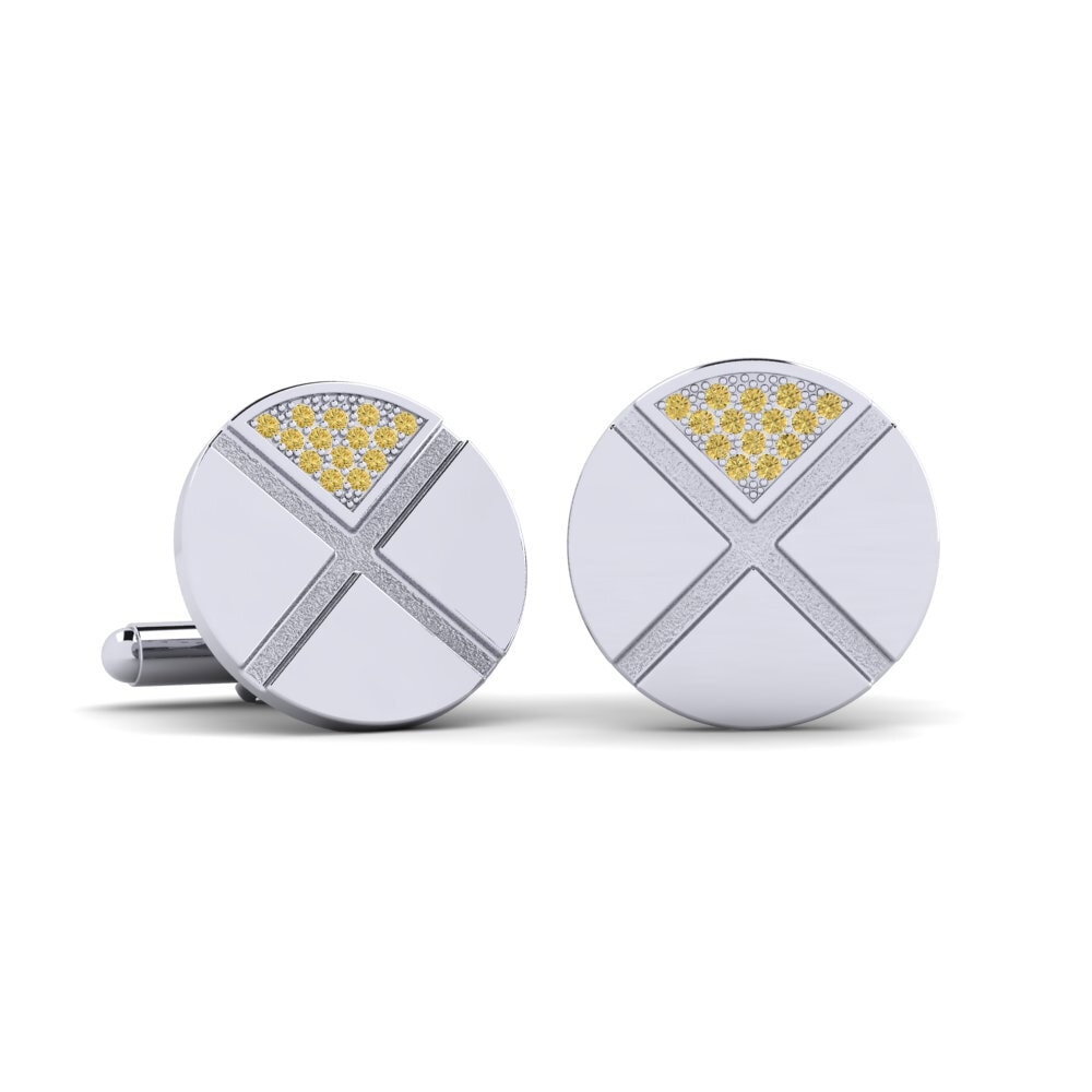 Yellow Diamond Cufflink Kidlike