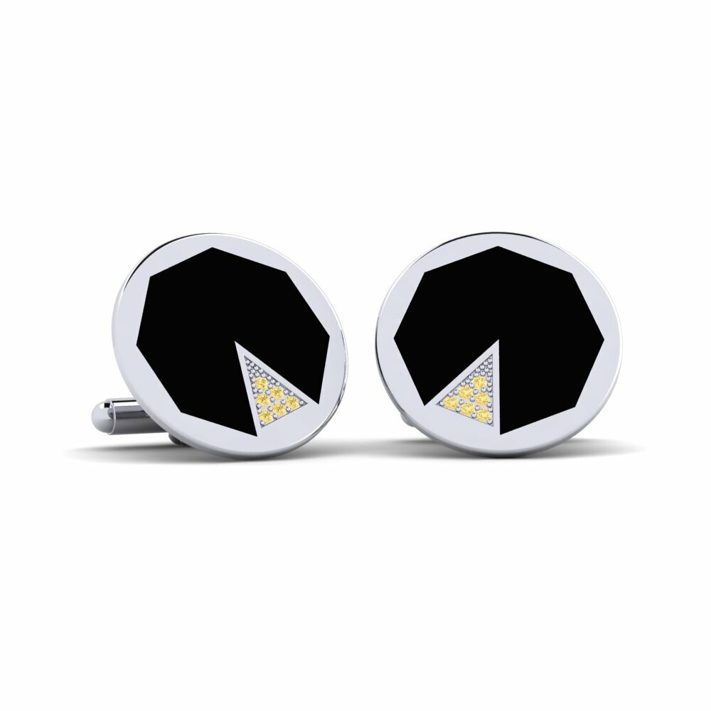 Yellow Diamond Cufflink Varied