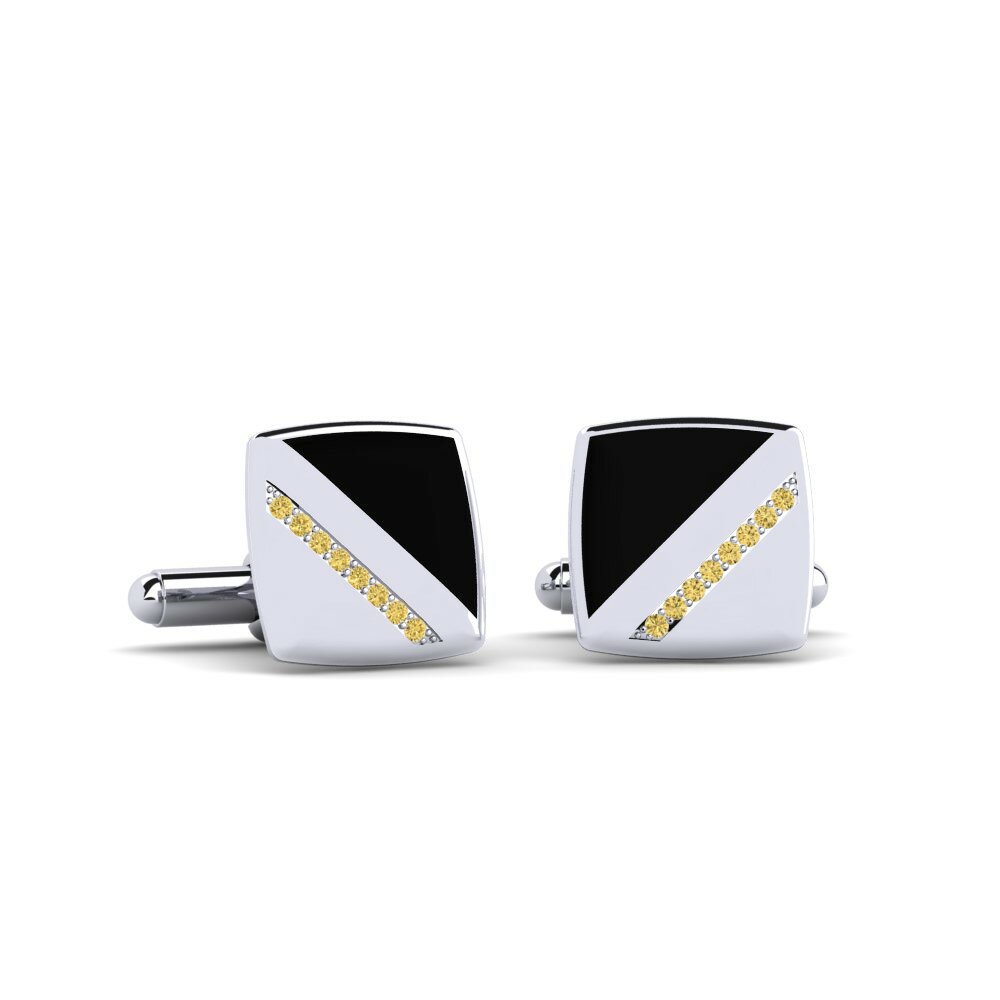 Yellow Diamond Cufflink Wawl