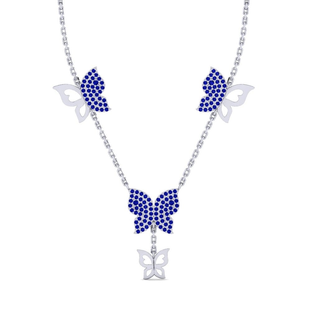 Sapphire Women's Necklace Meteris