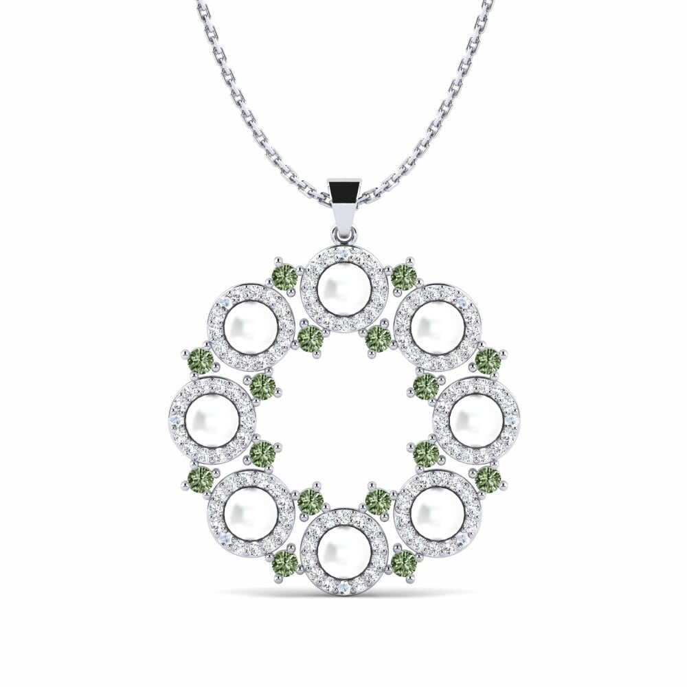 Groene Diamant Dames Hanger Plaisire