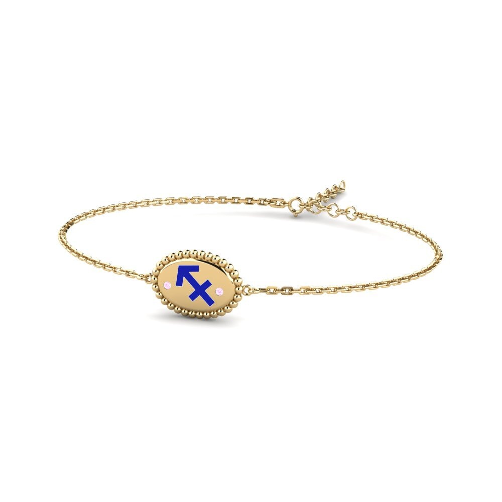 Pink Sapphire Women's Bracelet Seete - Sagittarius