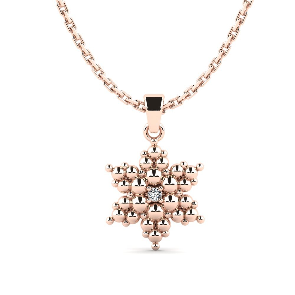 9ct Rose Gold Women's Pendant Carest