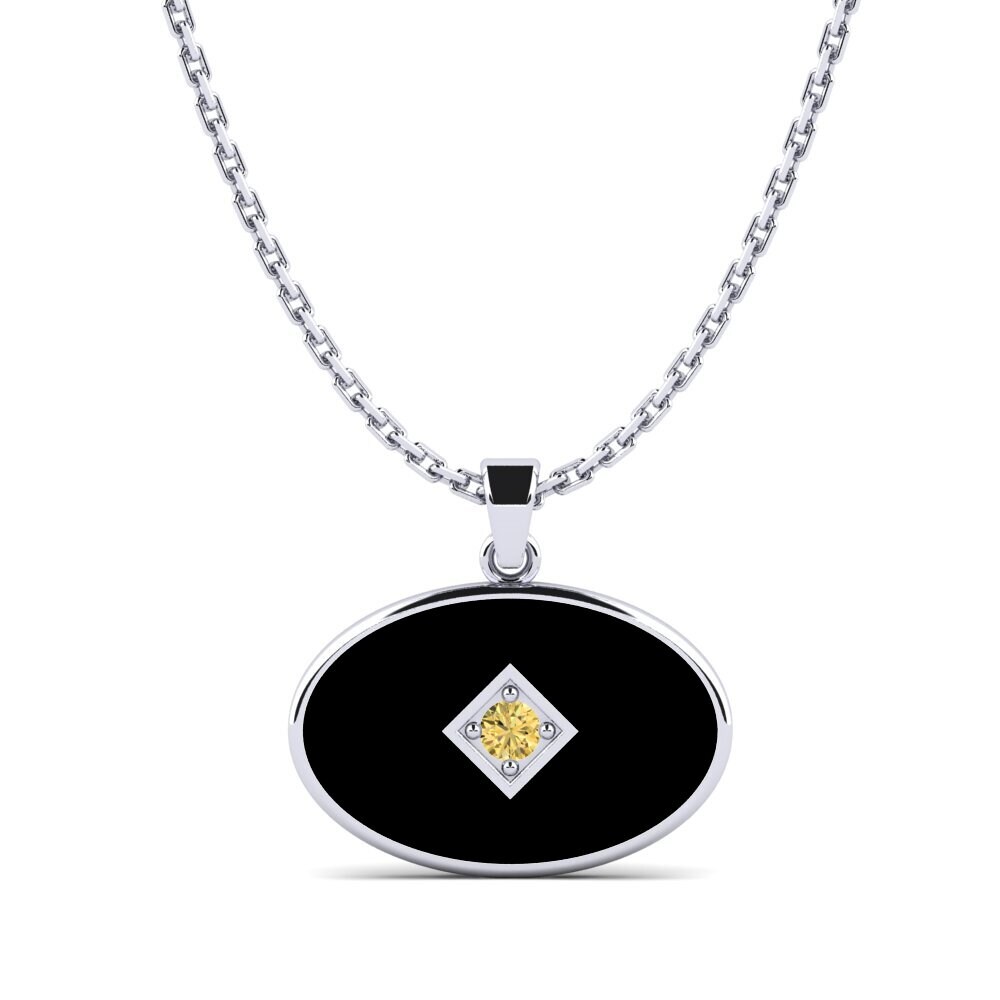 Gele Diamant Dames Hanger Centuer