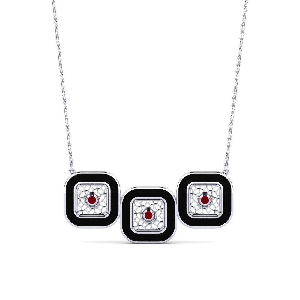 Red Zirconia Women's Necklace Christophe