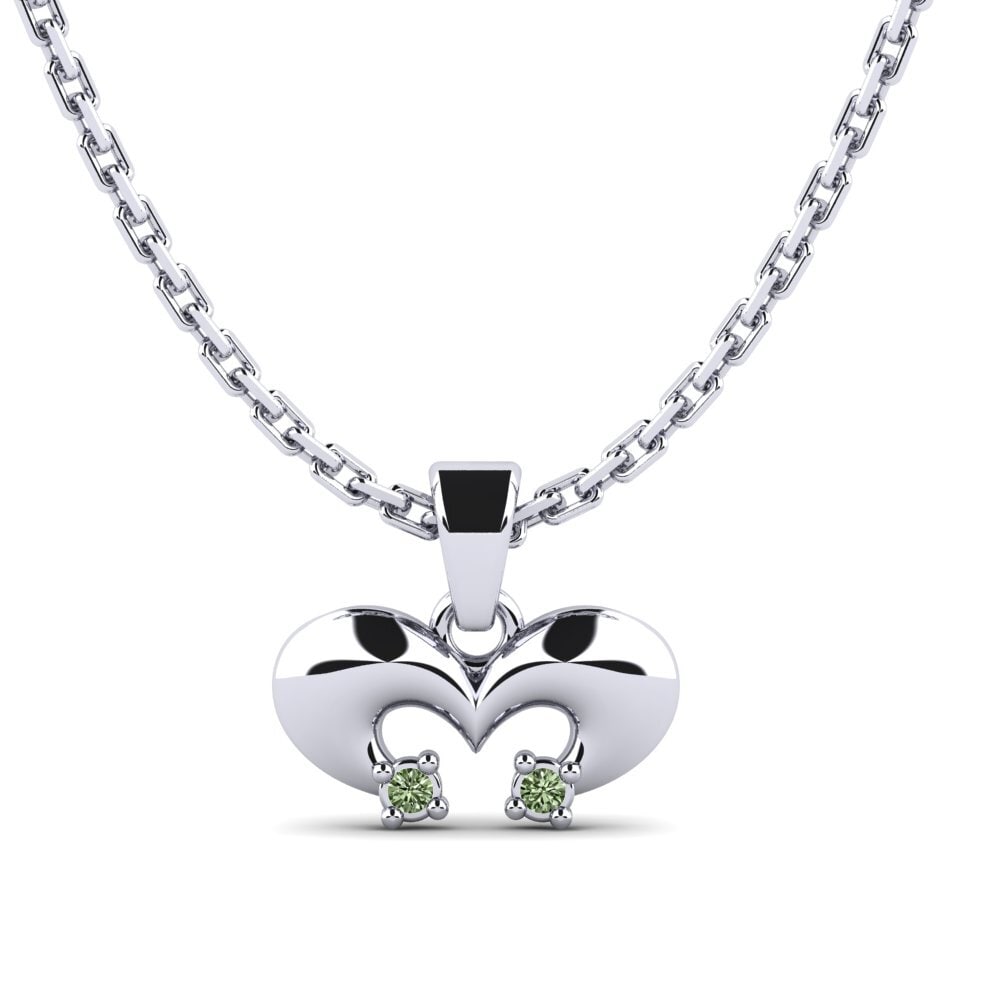 Diamante Verde Colgante de Mujer Lesotta