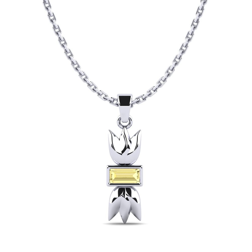 Yellow Sapphire Women's Pendant Lessay