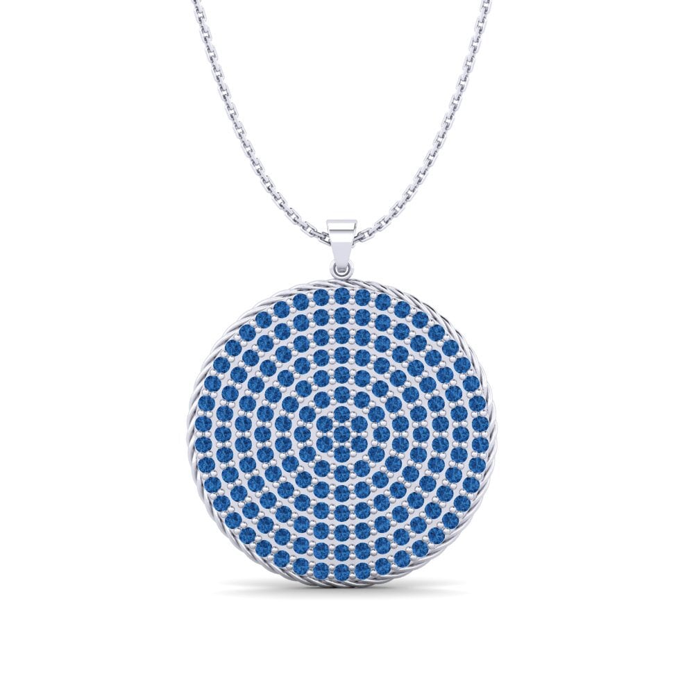 Dark Blue Zirconia Women's Pendant Ligature