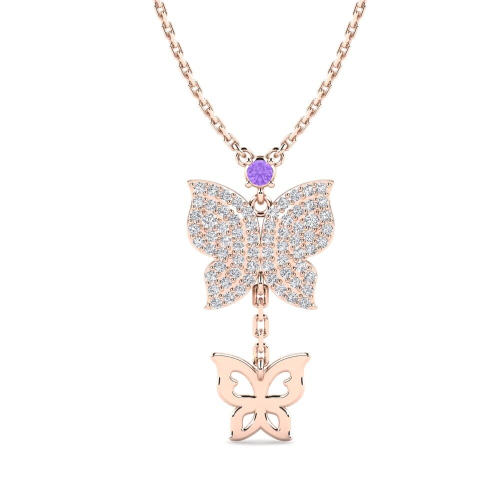 Amethyst Women's Necklace Light