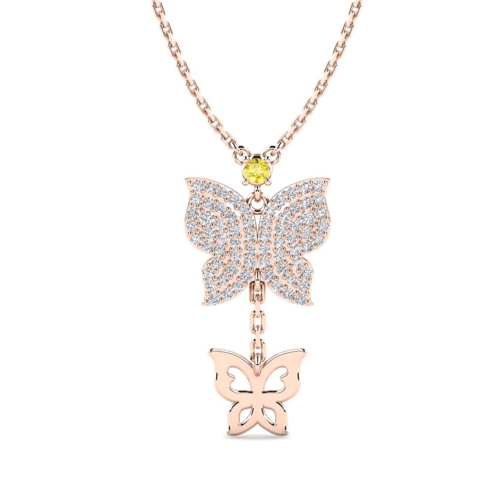 Zafiro amarillo Collar de Mujer Light