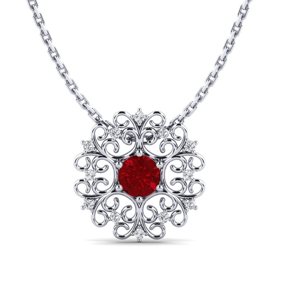 Red Zirconia Women's Pendant Loza