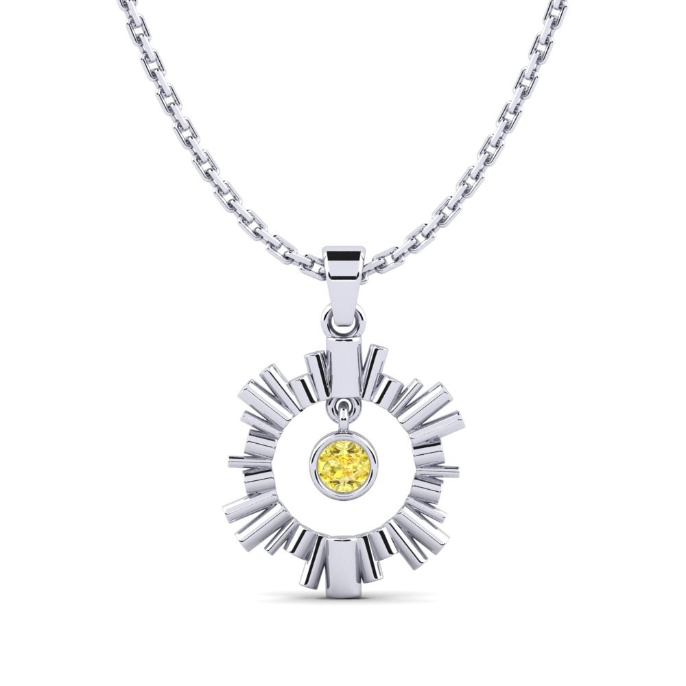 Yellow Sapphire Women's Pendant Malhabile