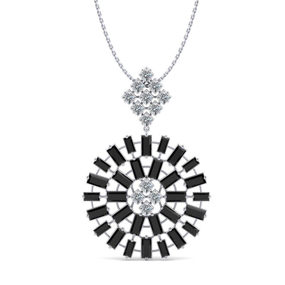 Baguette Black Onyx Women's Pendant Aspin