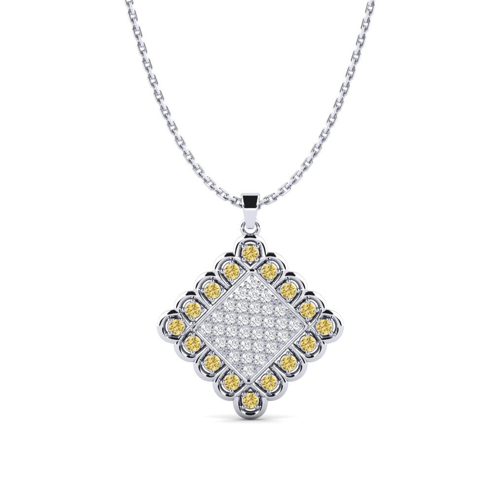 Yellow Diamond Women's Pendant Balgaires