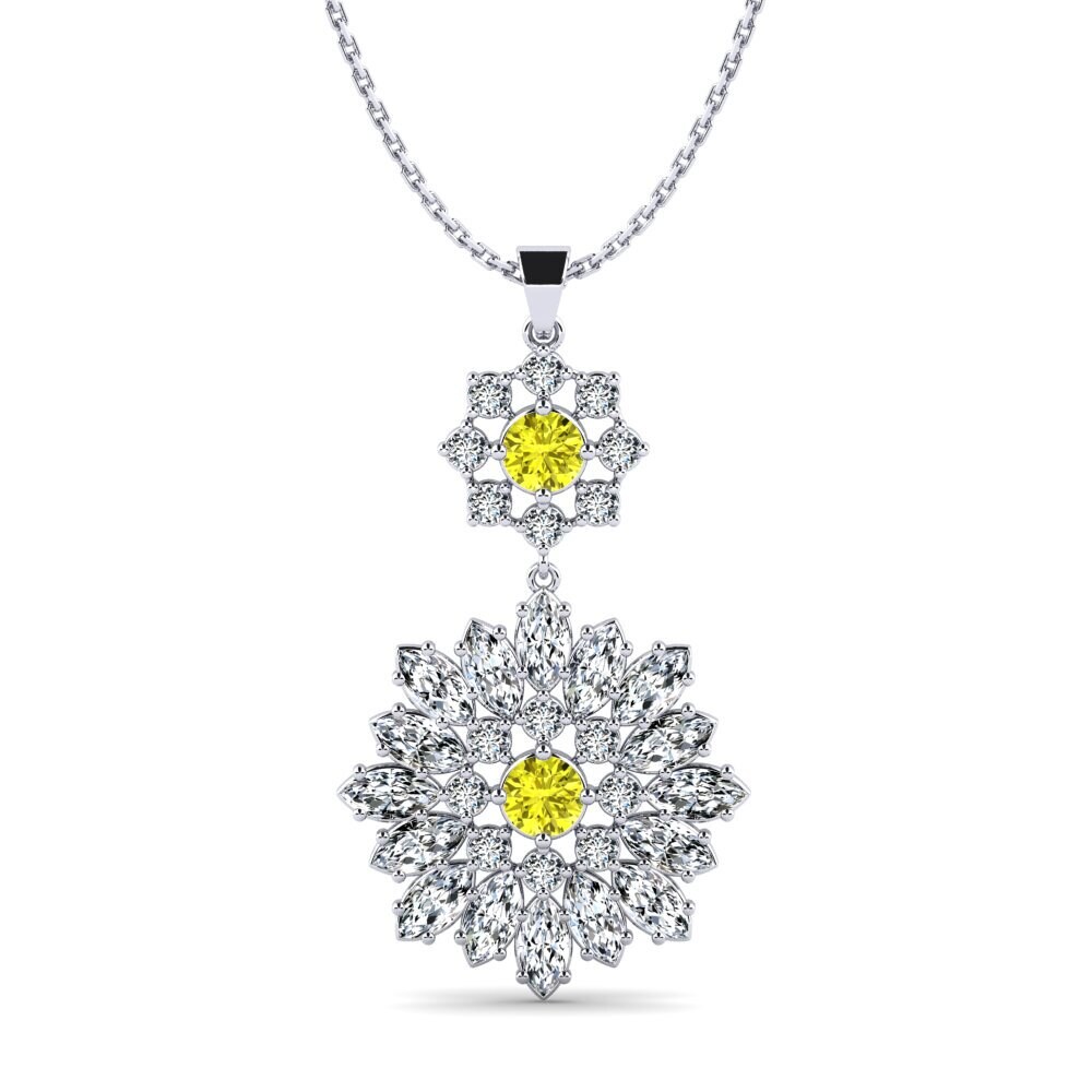 Yellow Diamond Women's Pendant Belakan