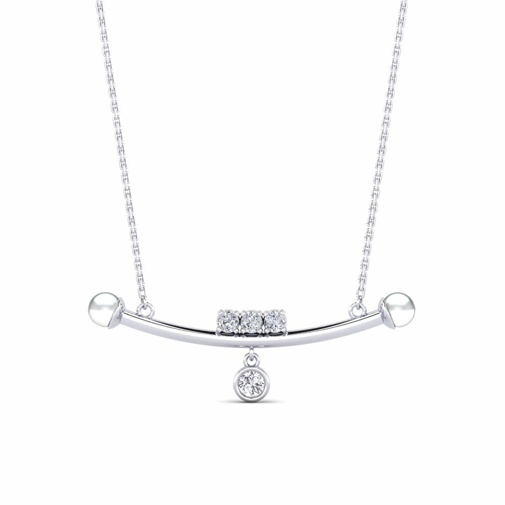 14ct White Gold Women's Necklace Bhaltair
