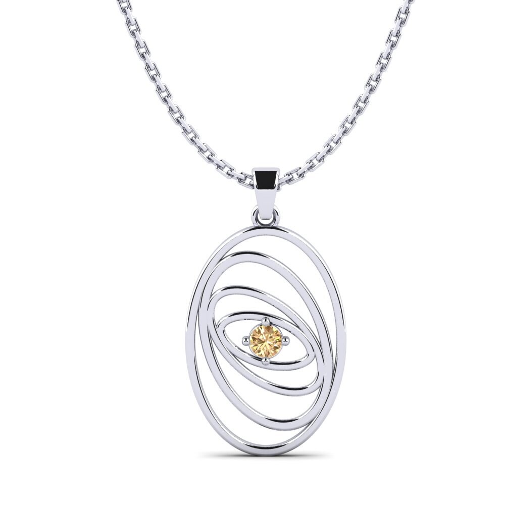 Diamante café Colgante de Mujer Bluey