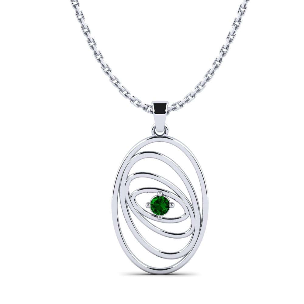 Circonita Verde Colgante de Mujer Bluey